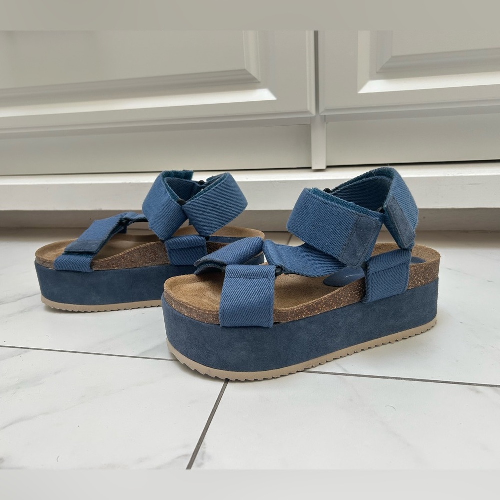 Free People X Intentionally Blank Rule Breaker Remix Flatforms Sandals - EU39 - Picture 2 of 6